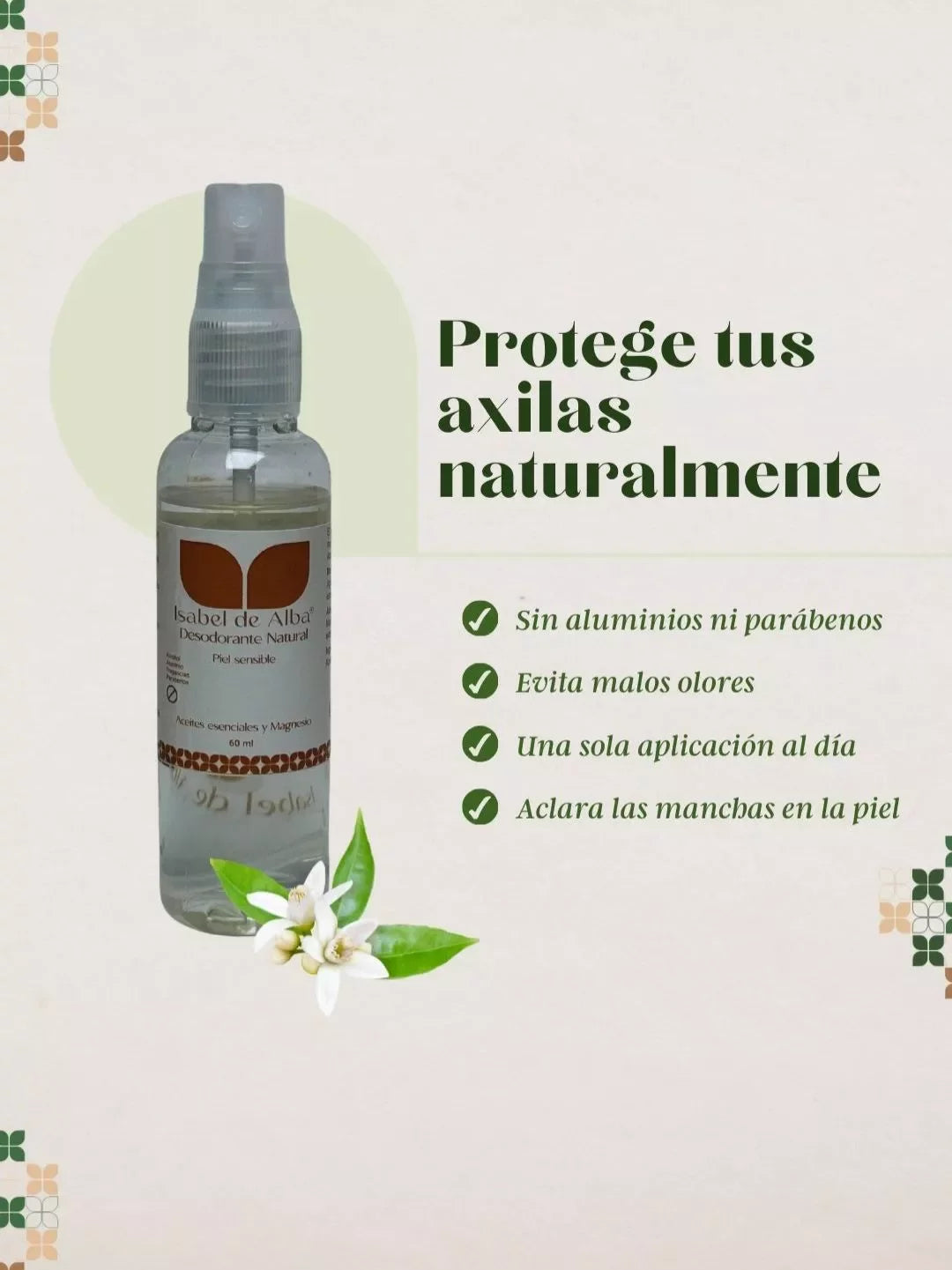Isabel De Alba Deodorant 0% Alcohol