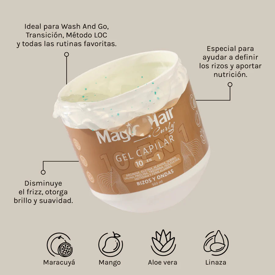 Magic Hair Gel 10 in 1 - Curly