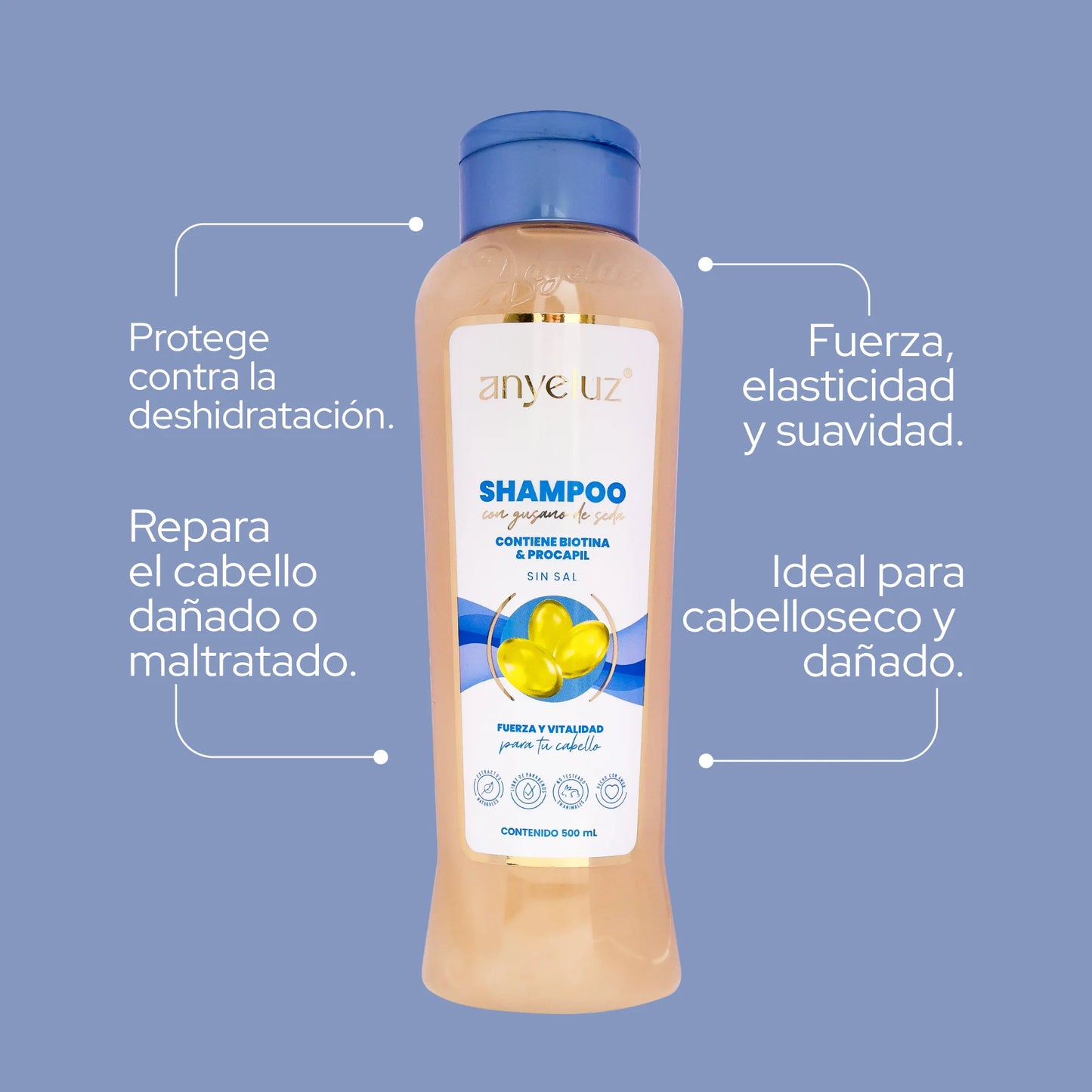Anyeluz Silk Worm Shampoo - Dry Hair