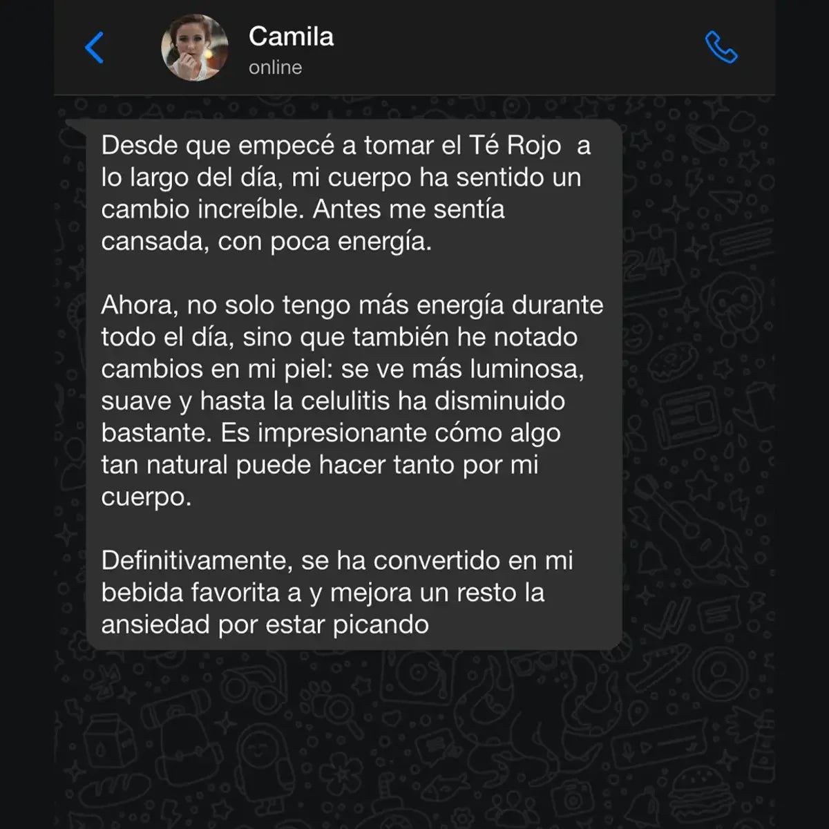 Camila Barrientos Red Tea