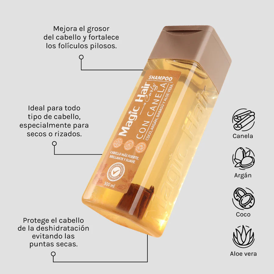 Magic Hair Shampoo Cinnamon - Curly